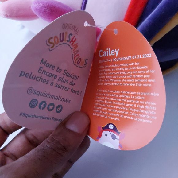 Squishmallows Cailey the Pirate Crab Plush NWT - Picture 8 of 12